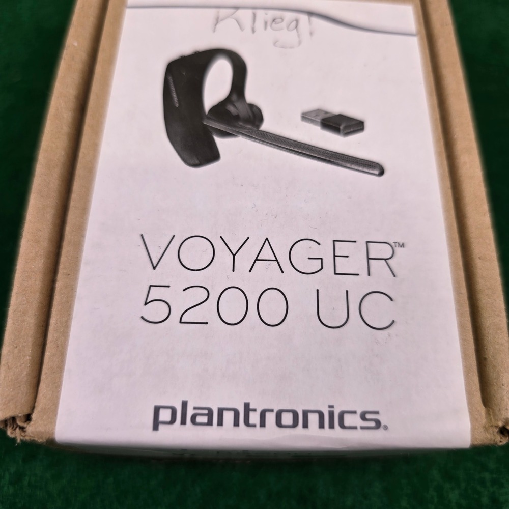 Plantronics Voyager 5200 UC Bluetooth Headset with Charging Case Black B5200
